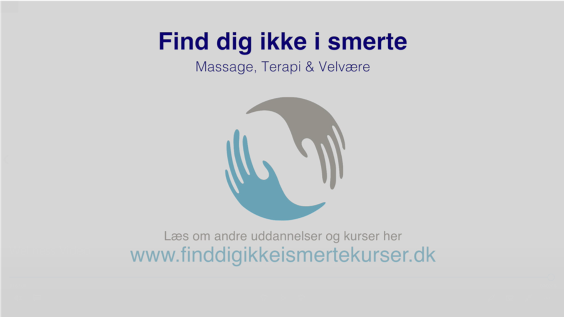 Kursus materiale til Wellness massage uddannelse