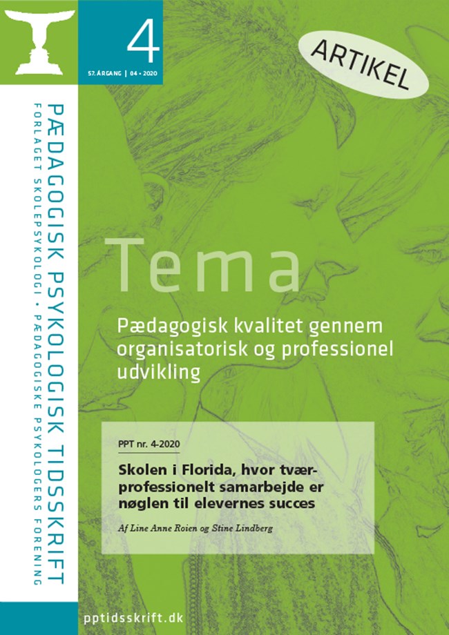 PPT nr. 4-2020: Line Anne Roien og Stine Lindberg: Skolen i Florida, hvor tvær professionelt samarbejde er nøglen til elevernes succes